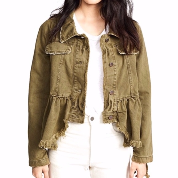 Free People Willow Denim Military Jacket - Picture 4 of 7